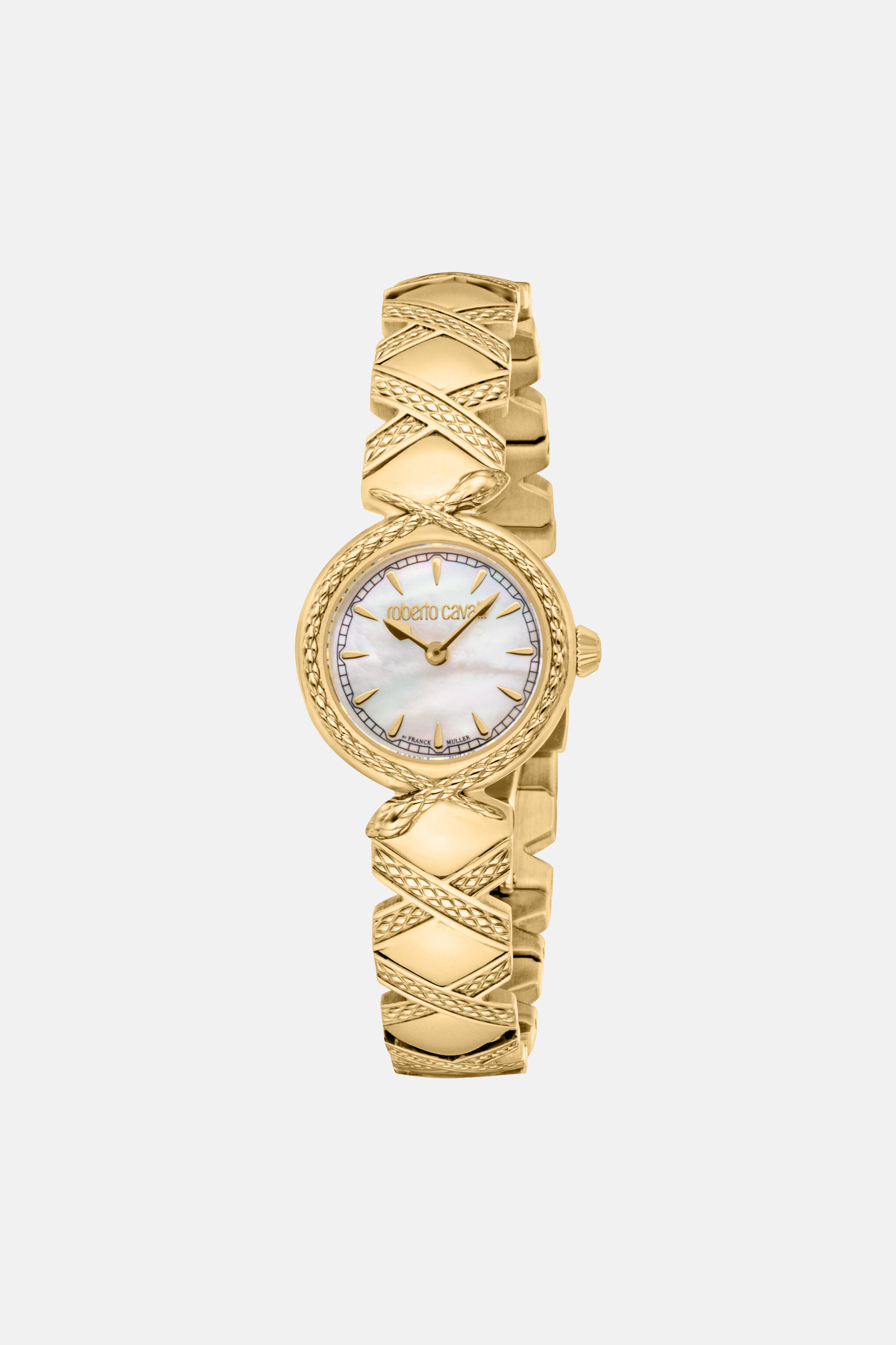 RC Roberto Cavalli by Franck Muller Snake Core watch GOLD WHITE UALT14-IT560