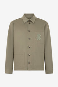 RC Military Green Shirt Jacket with Monogram RC MILITARY GREEN SOT70A-FT025