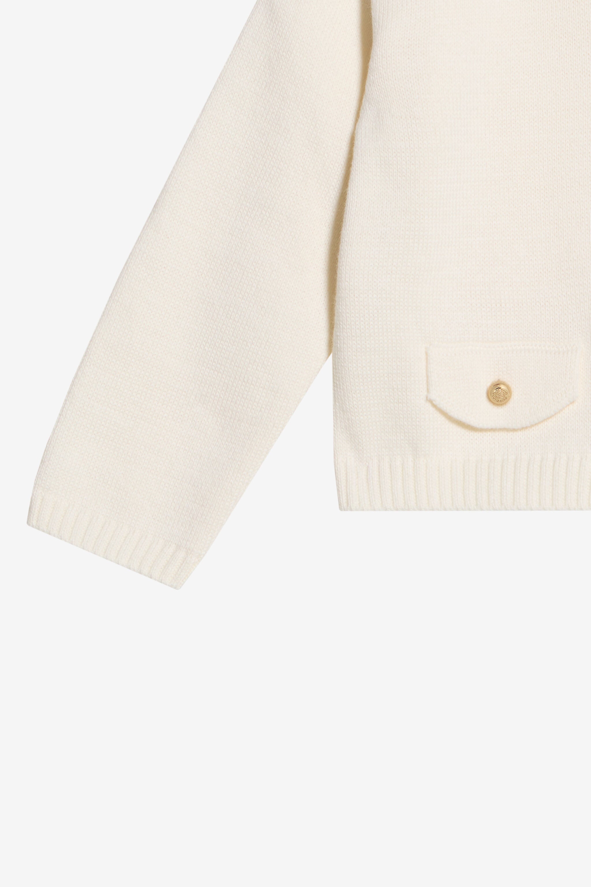 JU Ivory Cotton Cardigan MILKY WHITE WJM600-MG001
