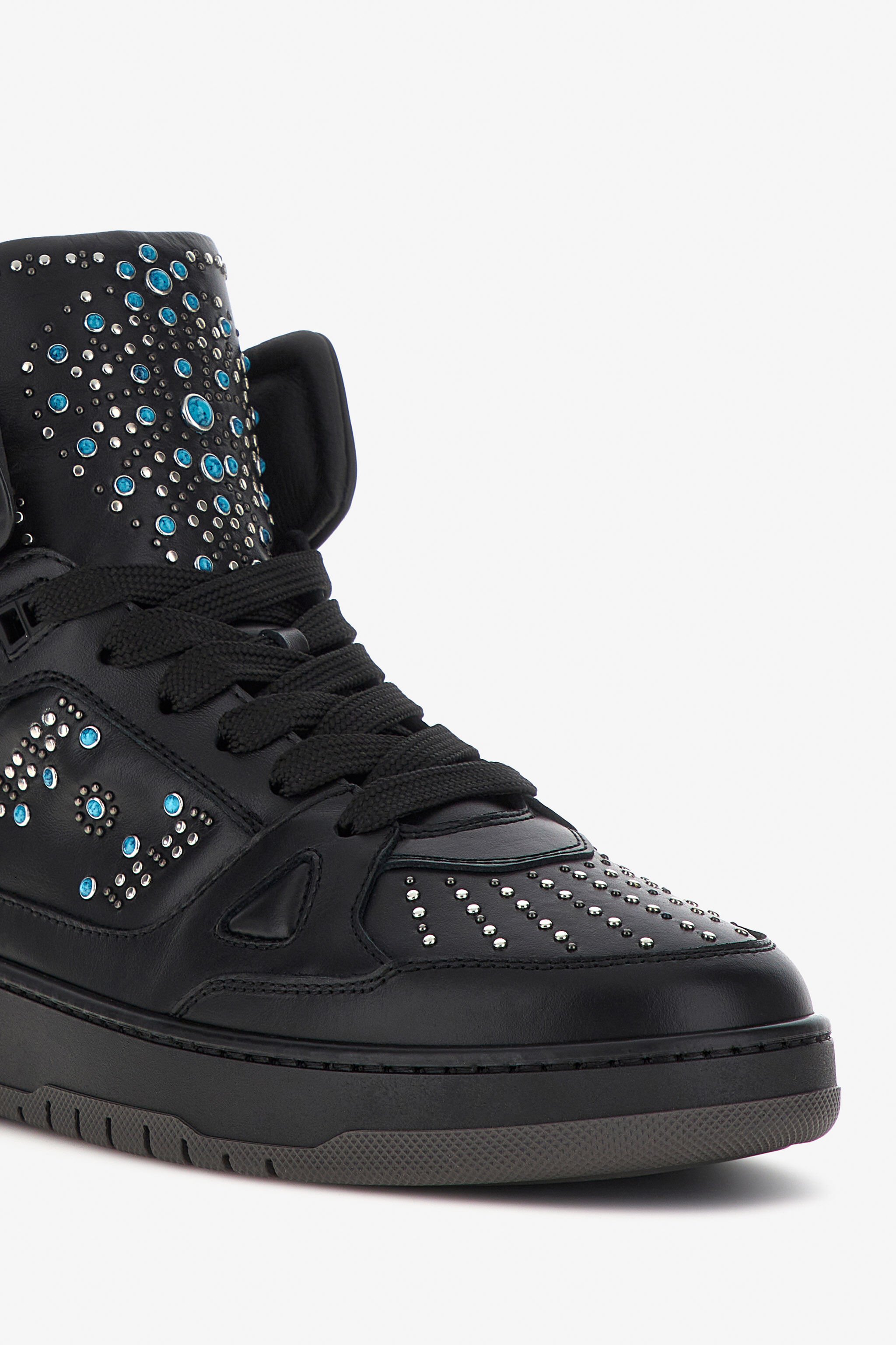 RC High-top sneakers with studs Black RRS019-PZB24