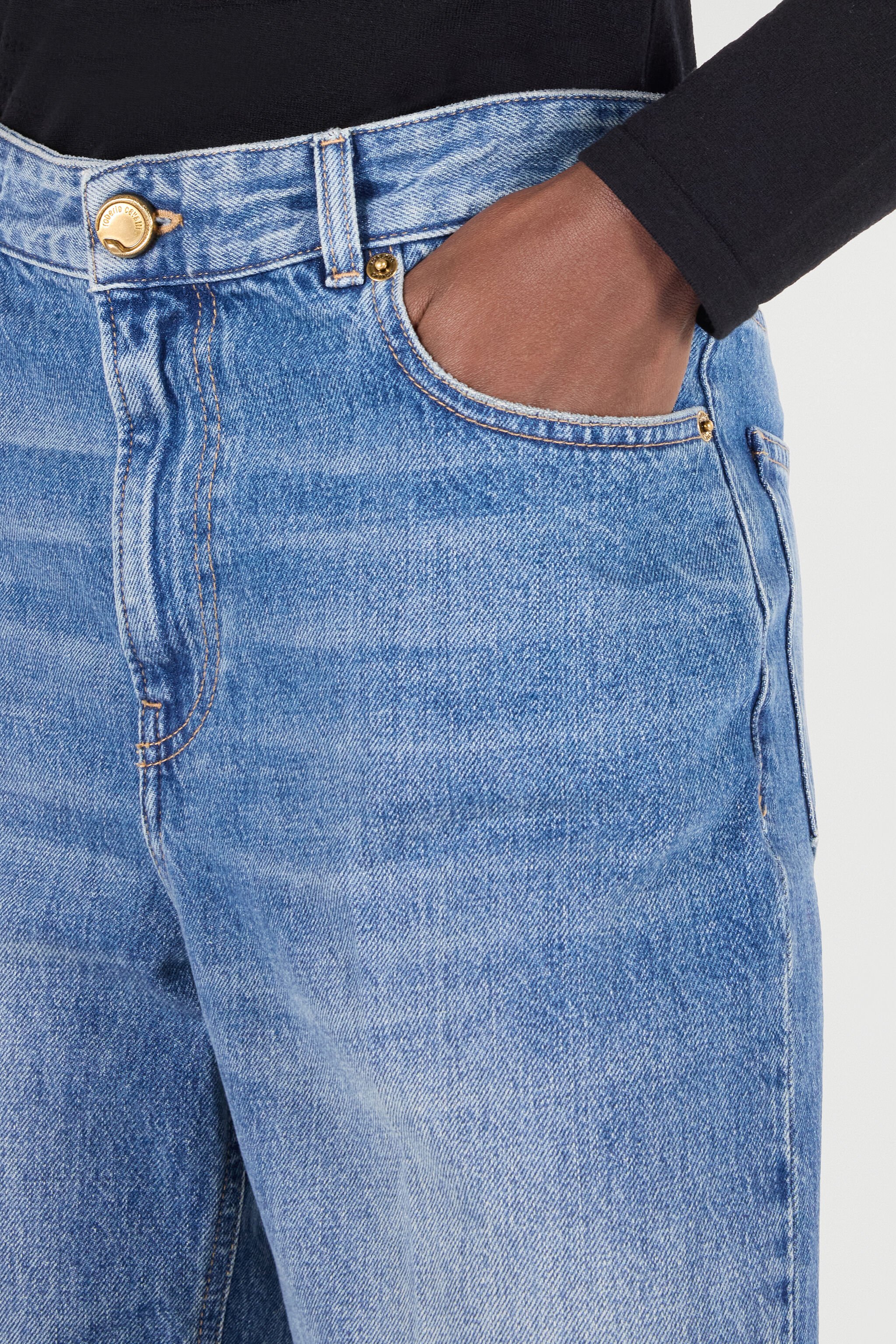 RC Jeans With Mirror Snake Monogram BLU SCURO 193921 UKJ206-VT008