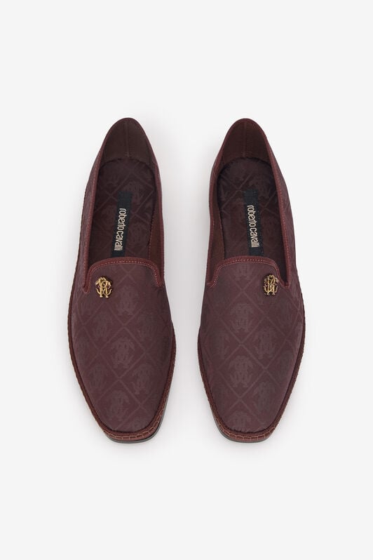 RC Flat Loafers with Mirror Snake Monogram Purple VKS028-SEJ01