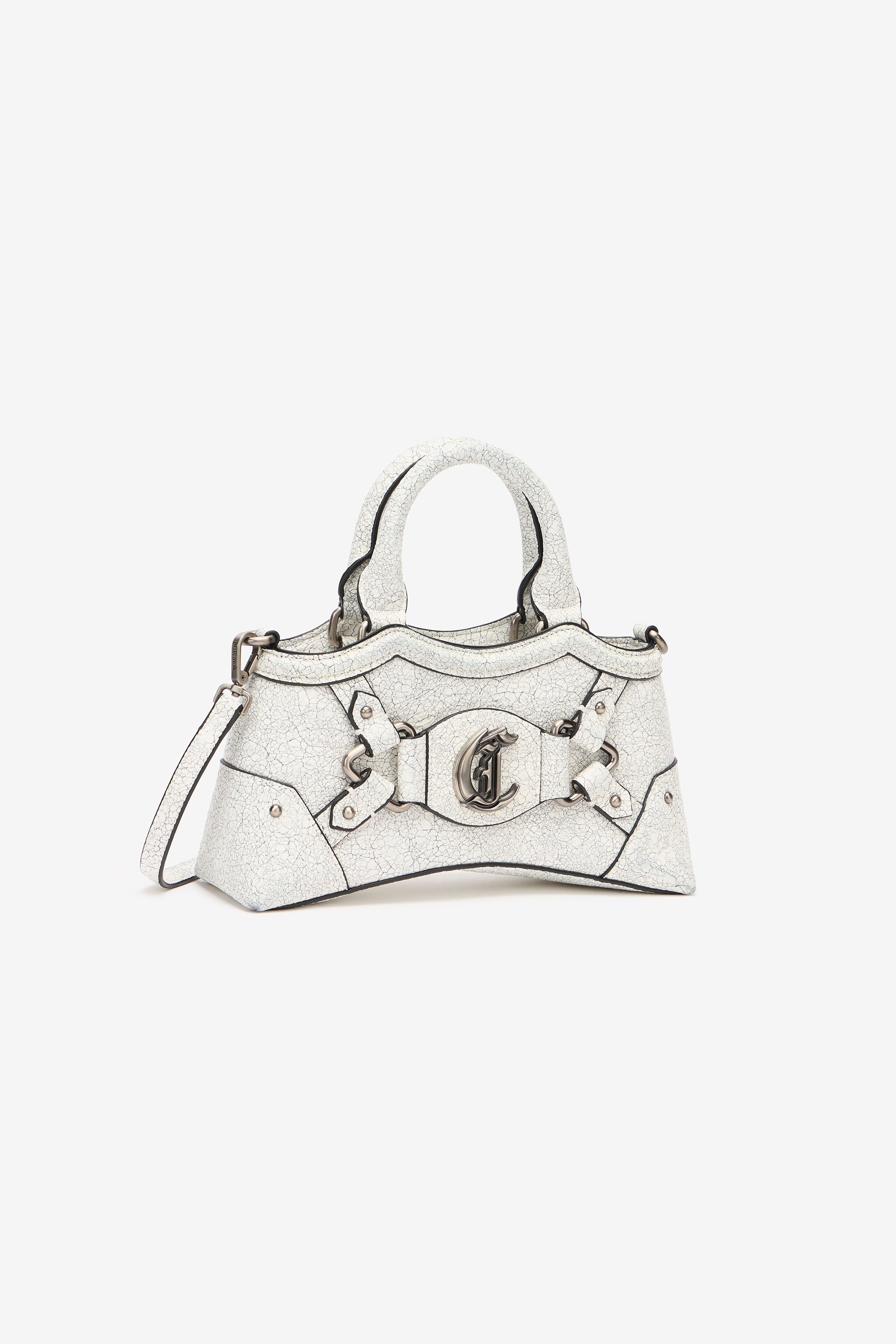 JC Marble-Effect Bag With JC Monogram White UFB109-UF478