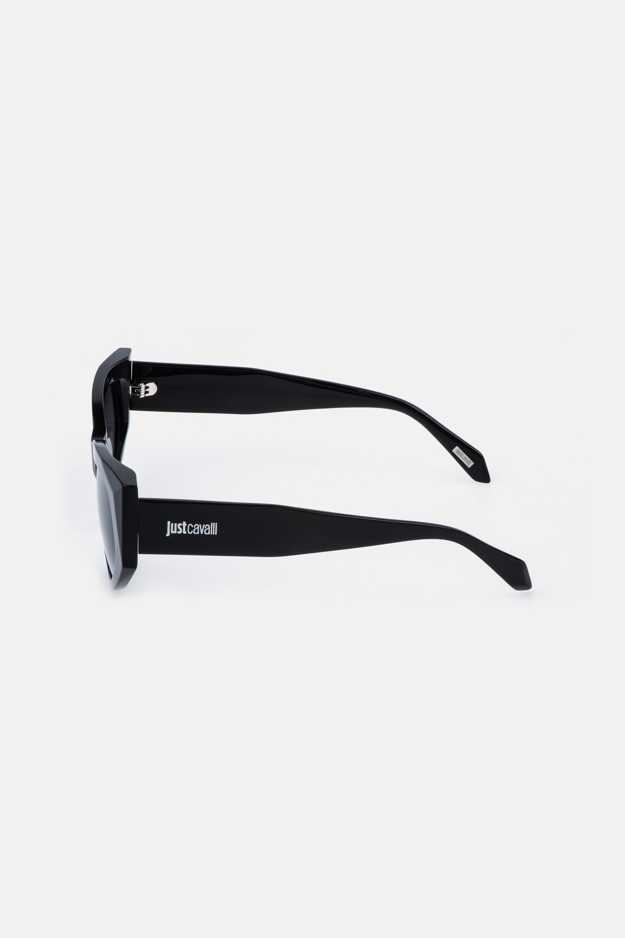 JC Sunglasses with  bold cat-eye frame SHINY BLACK VALD16-ID256