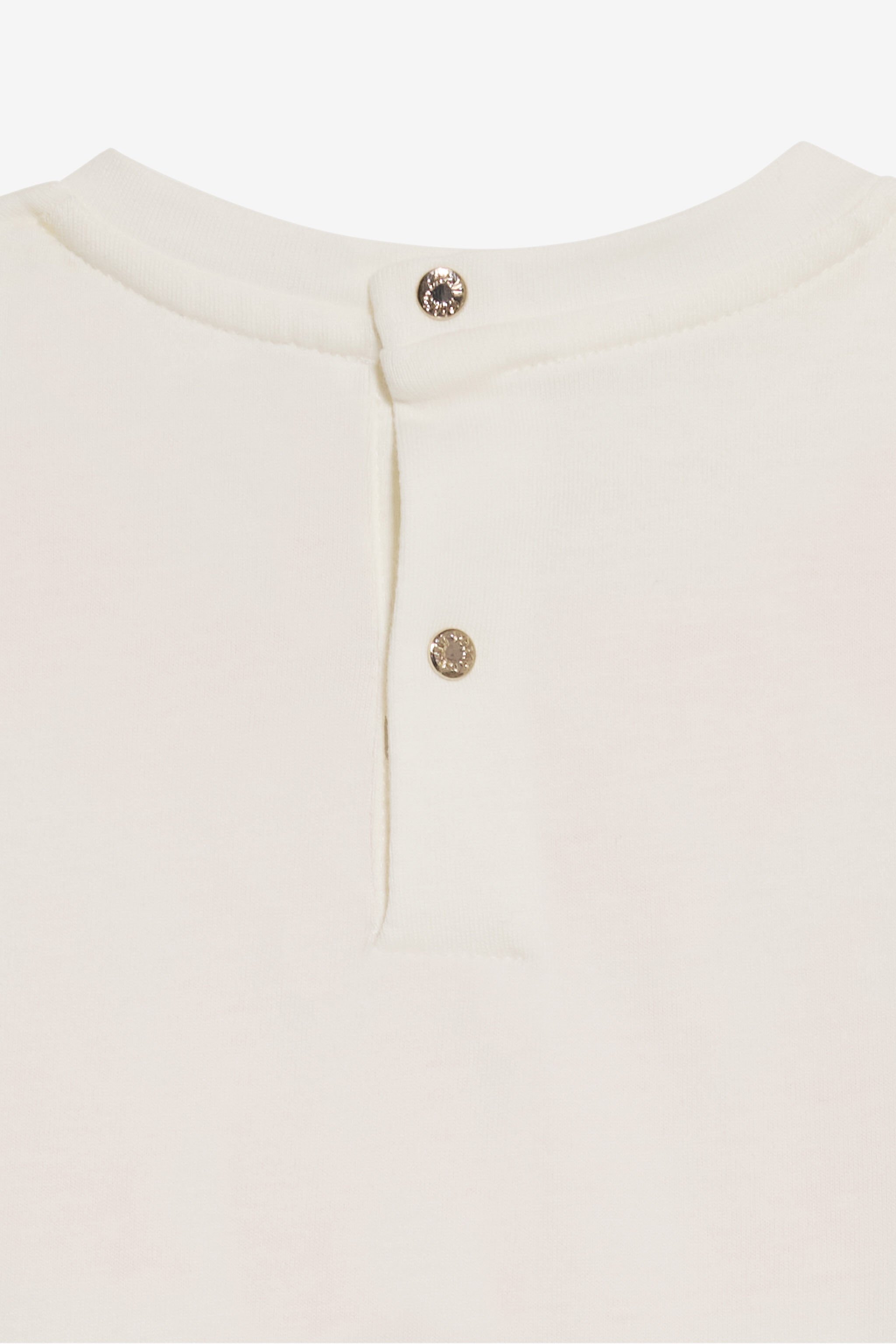 JU T-shirt avec Broderie Monogram RC MILKY WHITE TJT607-JD001