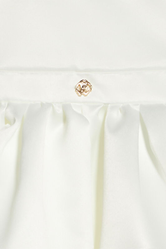 JU Robe À Ourlets Frangés Blanc UJT100-RN012