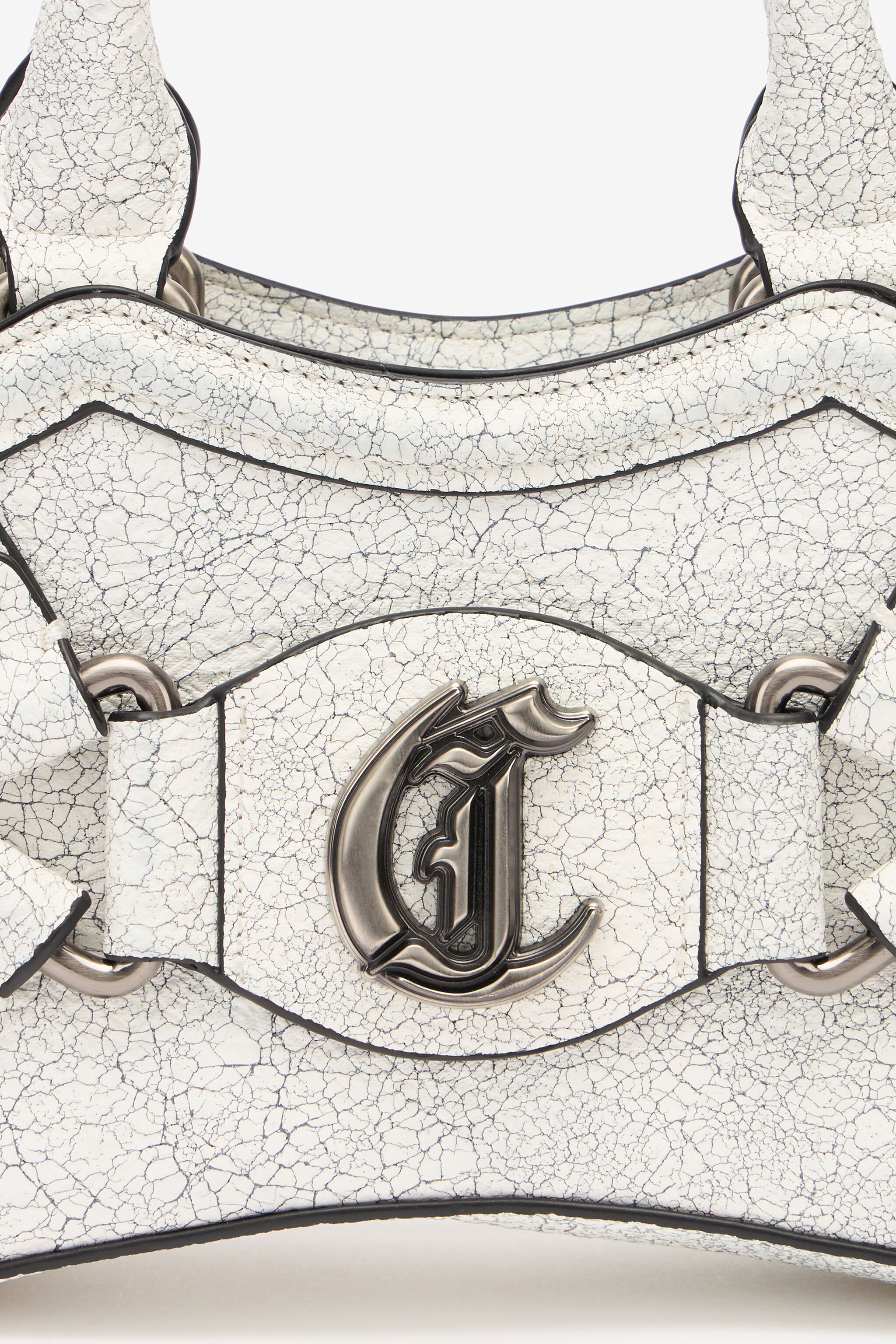 JC Marble-Effect Bag With JC Monogram White UFB109-UF478