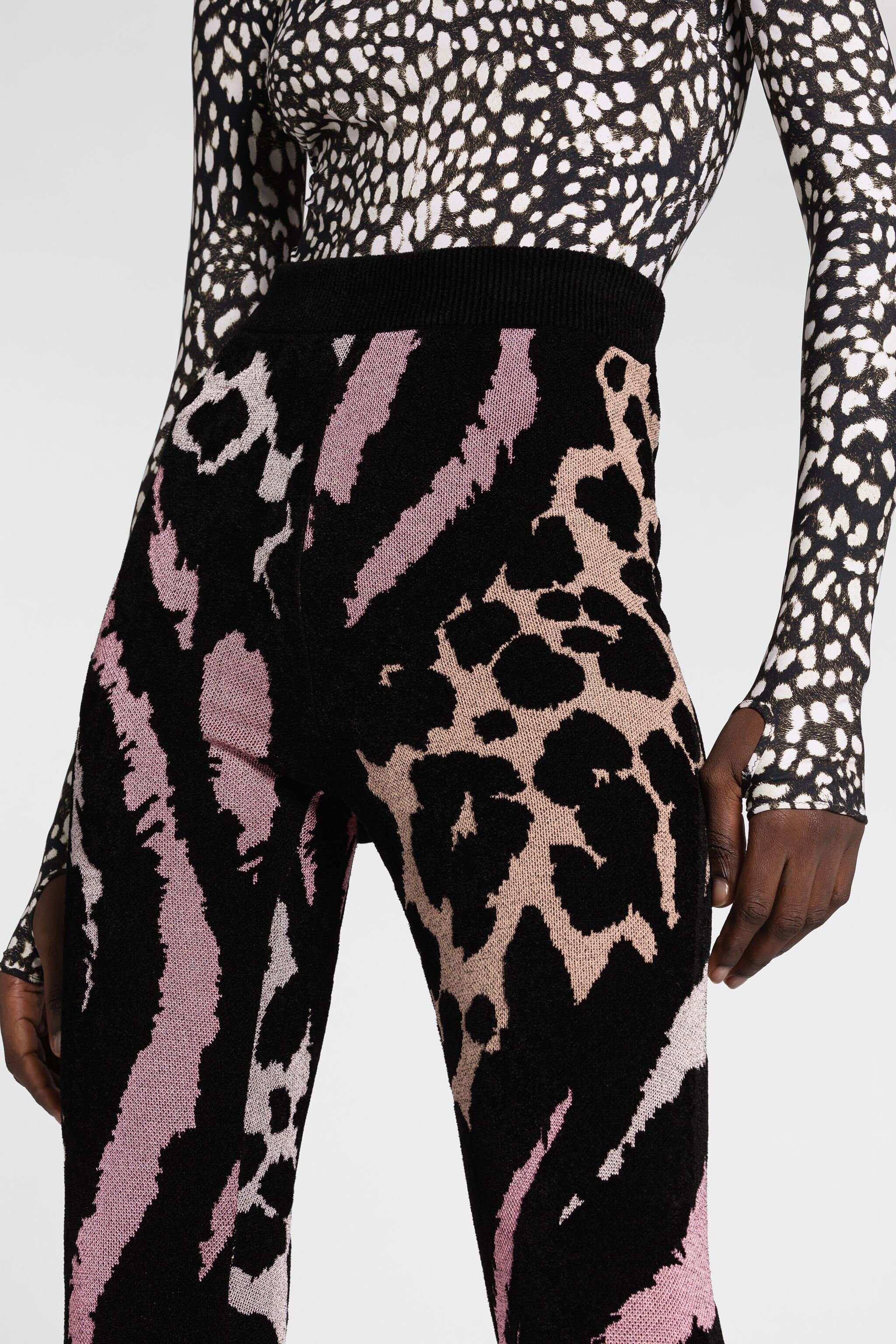 RC Legging à motifs Freedom et léopard en jacquard MULTICOLOR OKM202-MI014