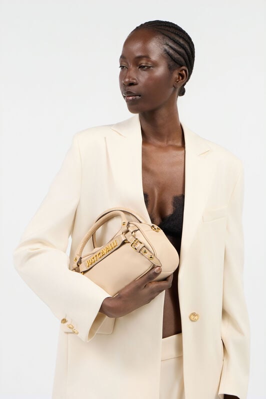 JC Beige Mini Bowling Bag With Logo JC Beige Mini Bowling Bag With Logo DOE UFB103-UF472