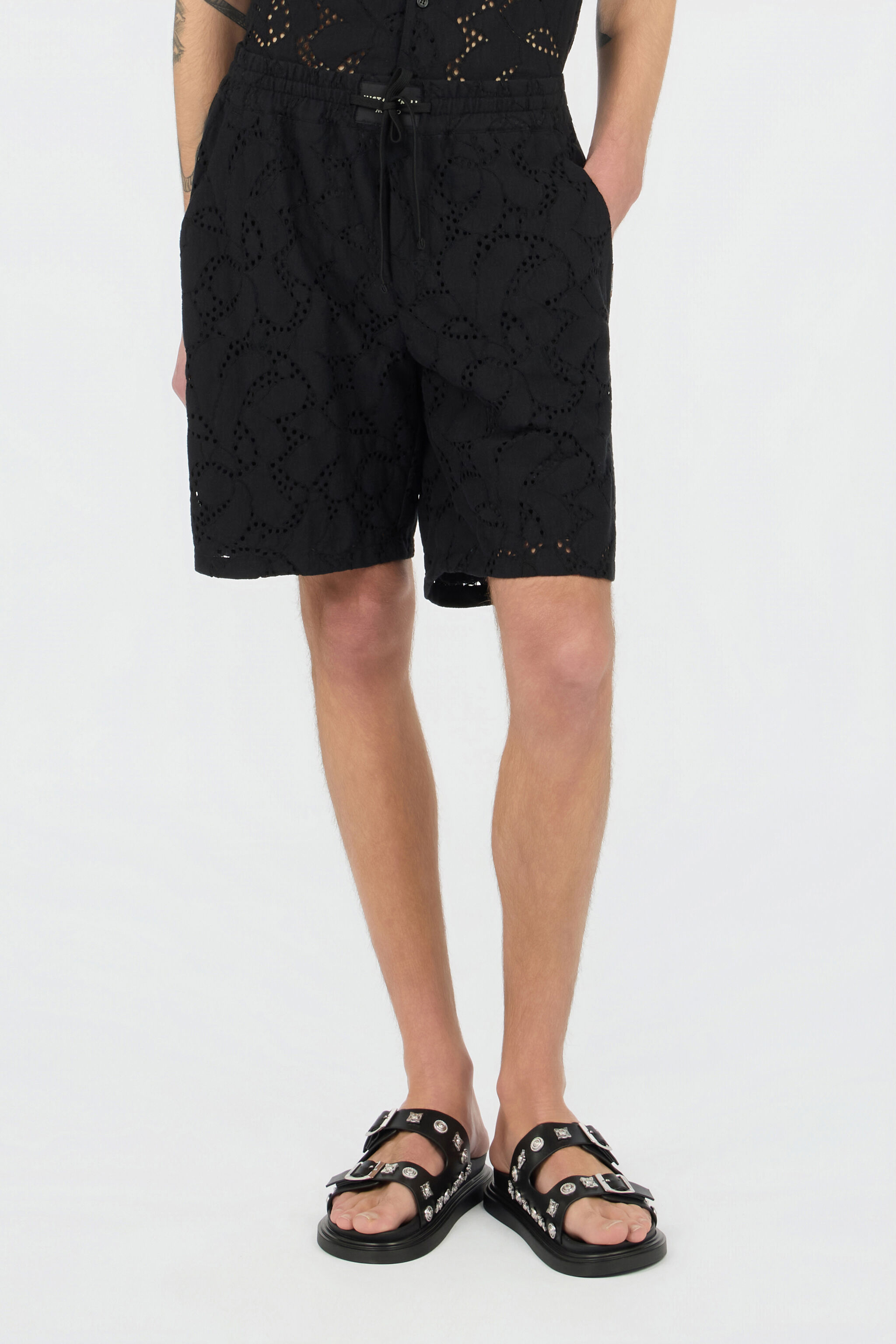 JC Black Trousers Bermuda BLACK WFT021-WF048