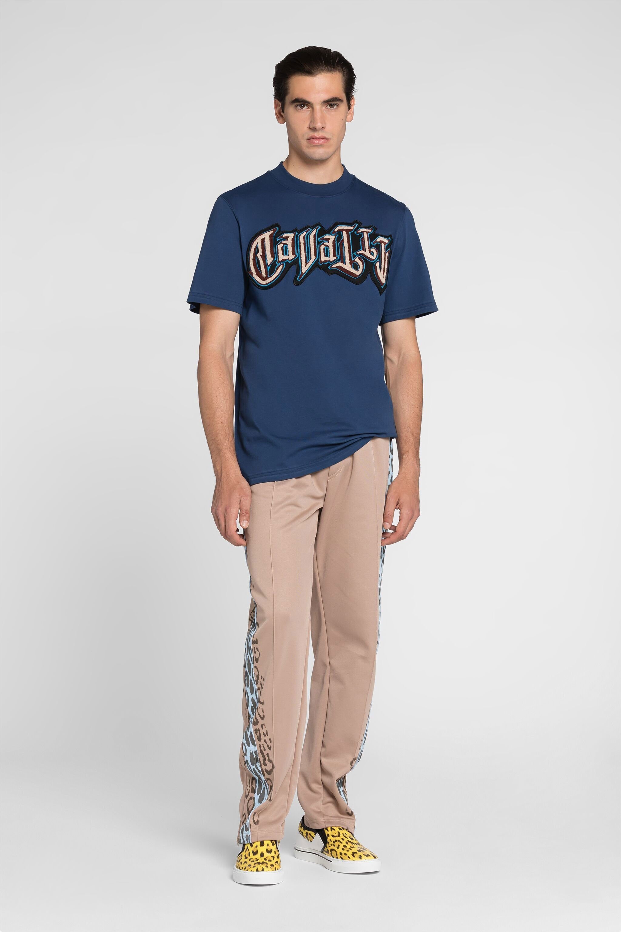 RC Logo print cotton T-shirt Dark blue QRT61C-JD060