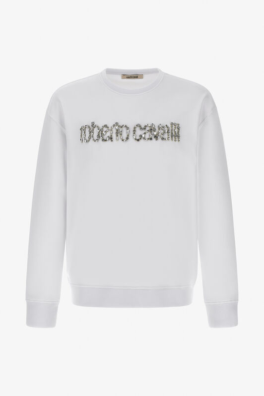 RC Sweatshirt with Logo Blanc NOT67B-CF052