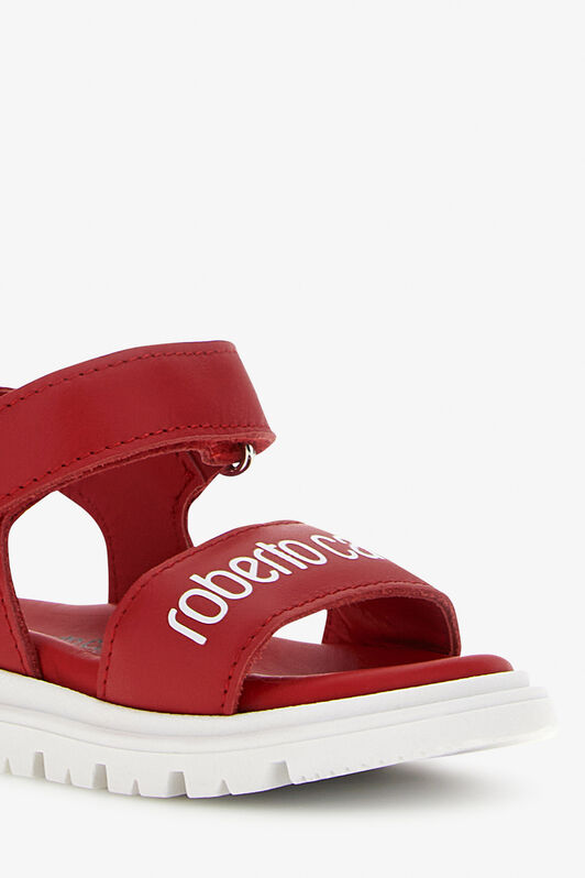 JU RC Logo Sandals JU RC Logo Sandals RED/WHITE SJS00F-PZJ02