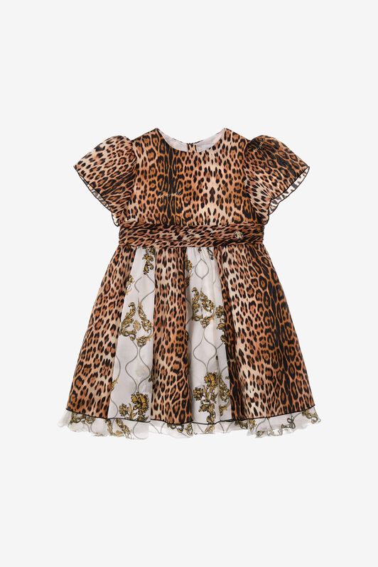 JU Jaguar Skin print dress Hellbraun SJT117-2NI73