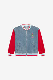 JC  LIGHT DENIM/RED BITT WFJ40C-DL008