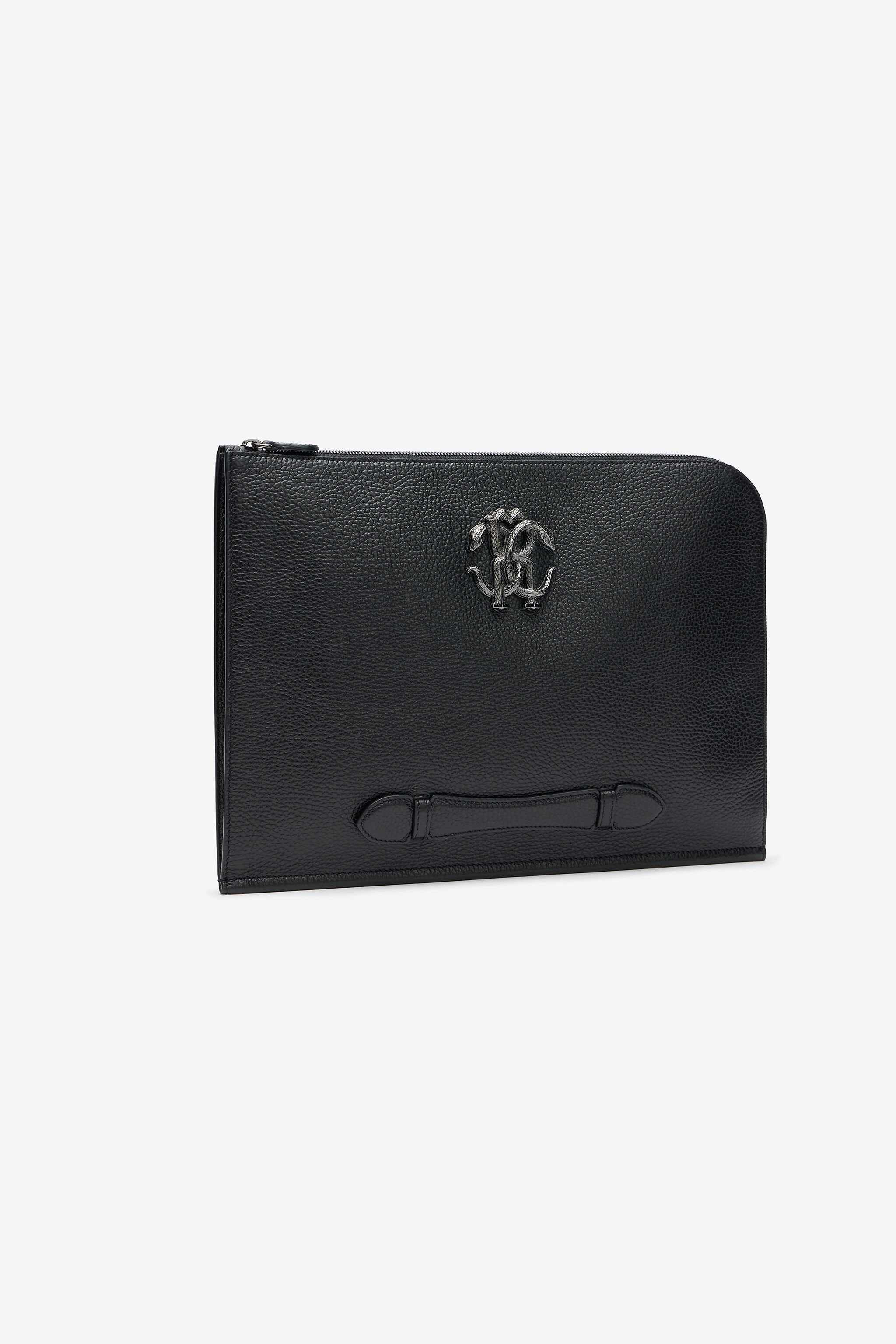 RC Pochette Nera Con Monogram RC BLACK QOB00E-PZO37