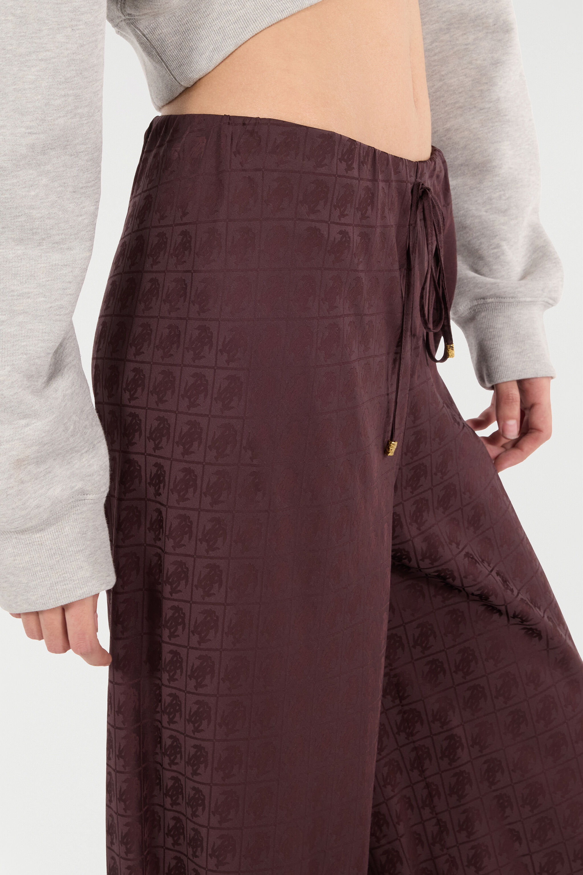 RC Loose Pants with Mirror Snake Monogram Purple VKT210-RK010