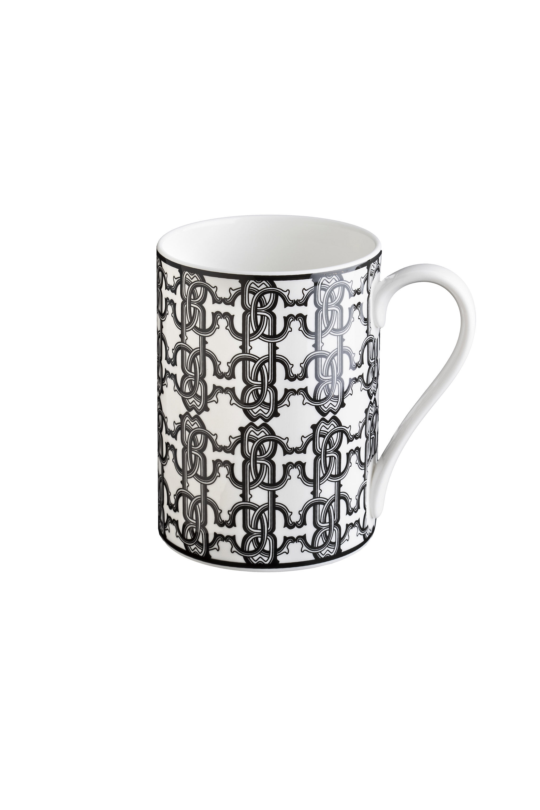 HO Monogram Black Tazza Mug In Confezione Regalo Nero RALA27-IA032