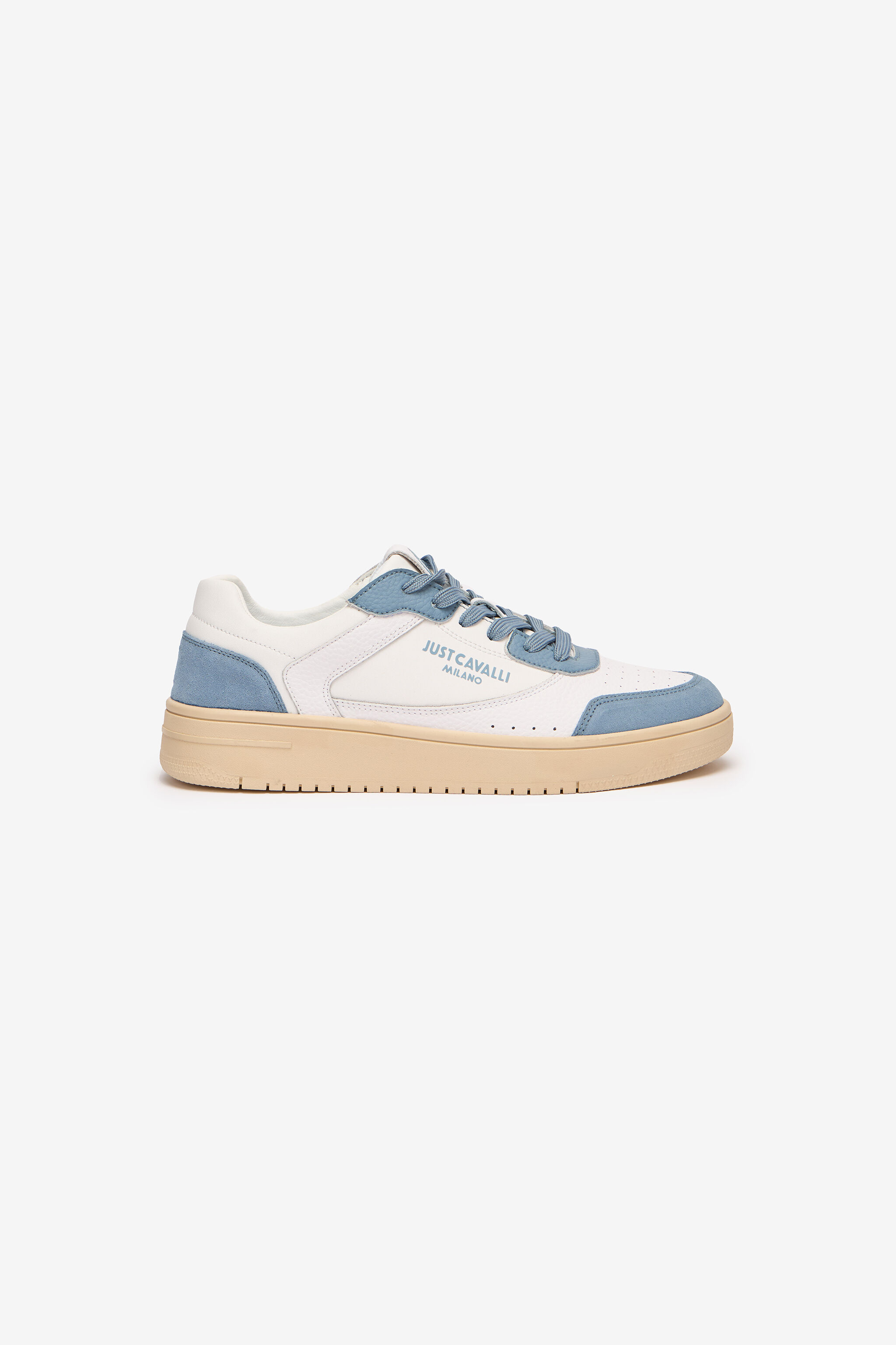 JC Sneakers With Contrasting Inserts White/Blue UFS023-UF298