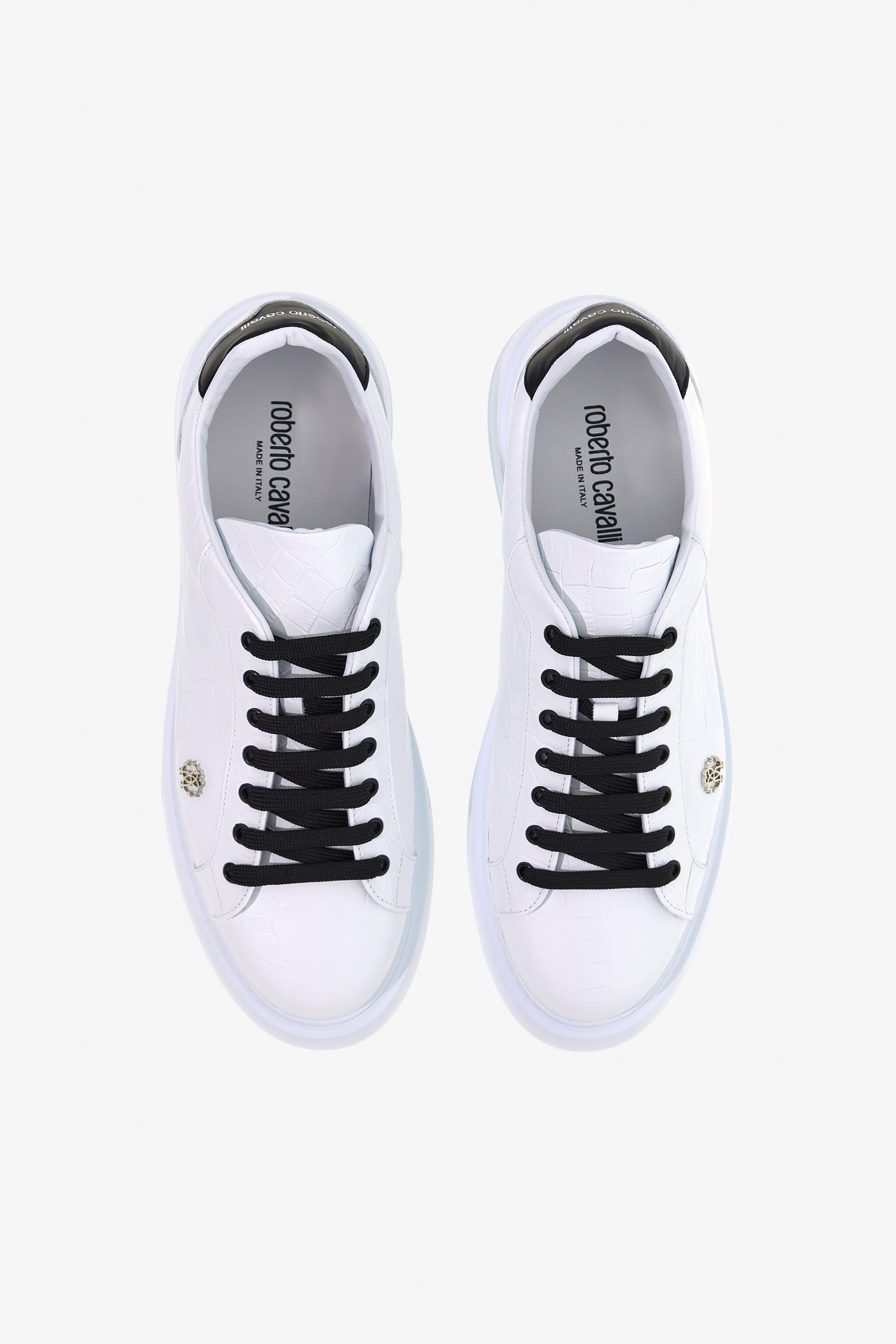 RC Sneakers en cuir avec logo WHITE/BLACK OOS00A-PZ966