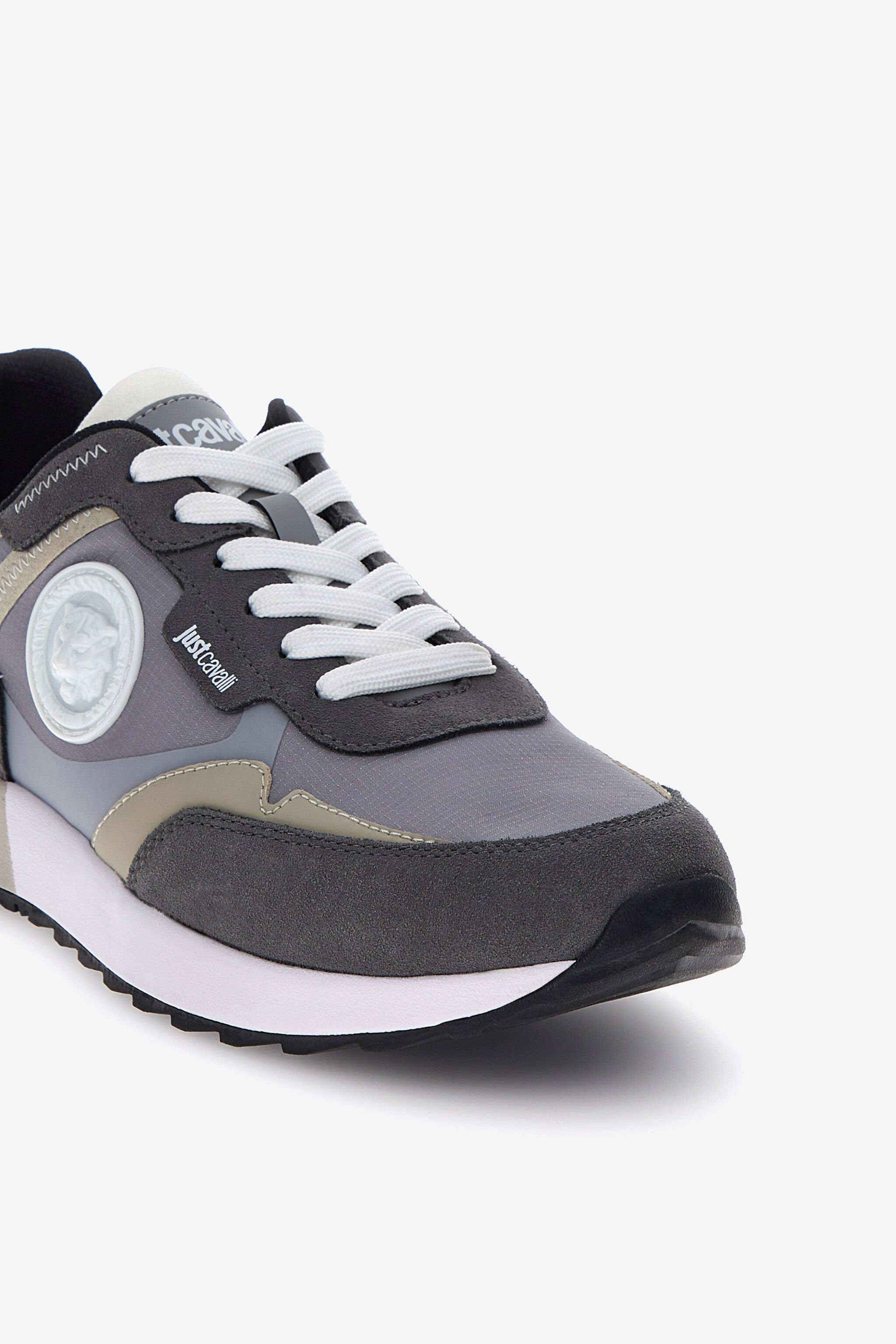 JC Scarpe running Just Cavalli Grigio RRS061-RR324