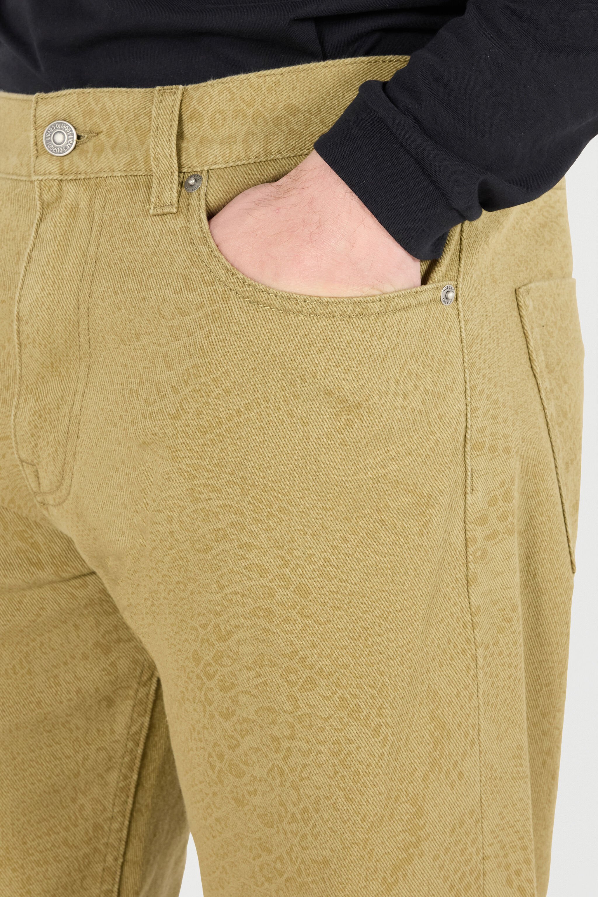 RC Python-Print Five-Pocket Pants Light Brown URJ206-4NN53