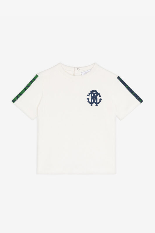 JU Camiseta con Monograma RC Blanco RJT612-JD001