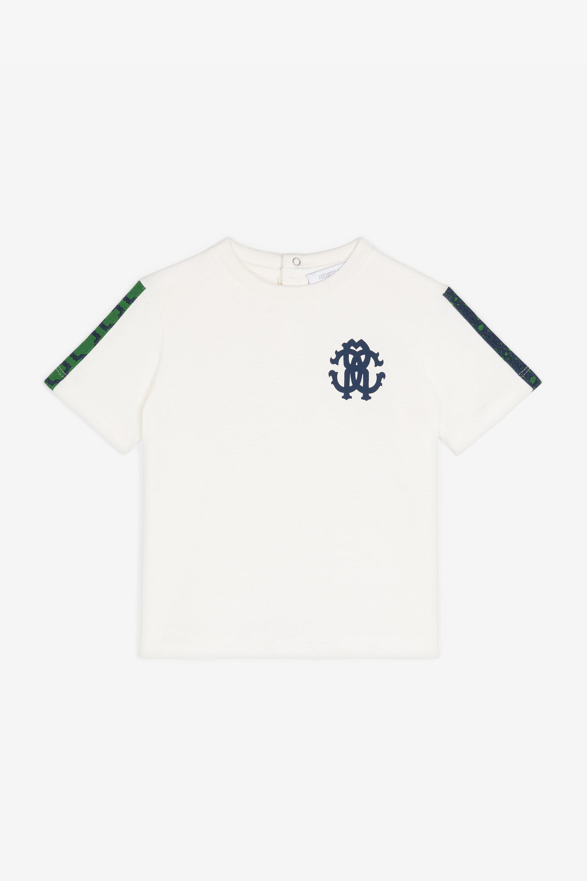 JU Camiseta con Monograma RC Blanco RJT612-JD001