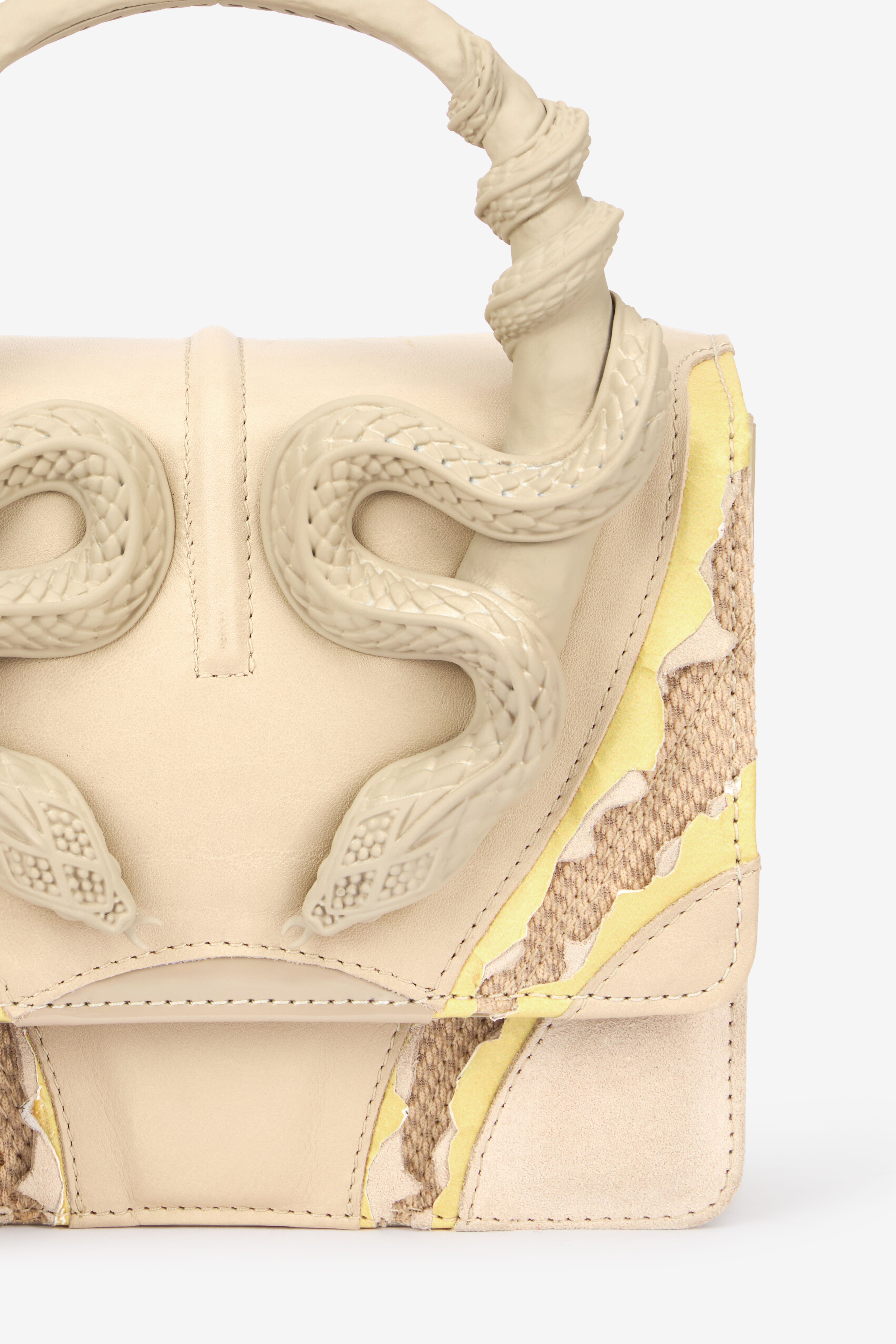 RC Borsa Avorio Piccola Con Serpenti Avorio VWB003-PZS67