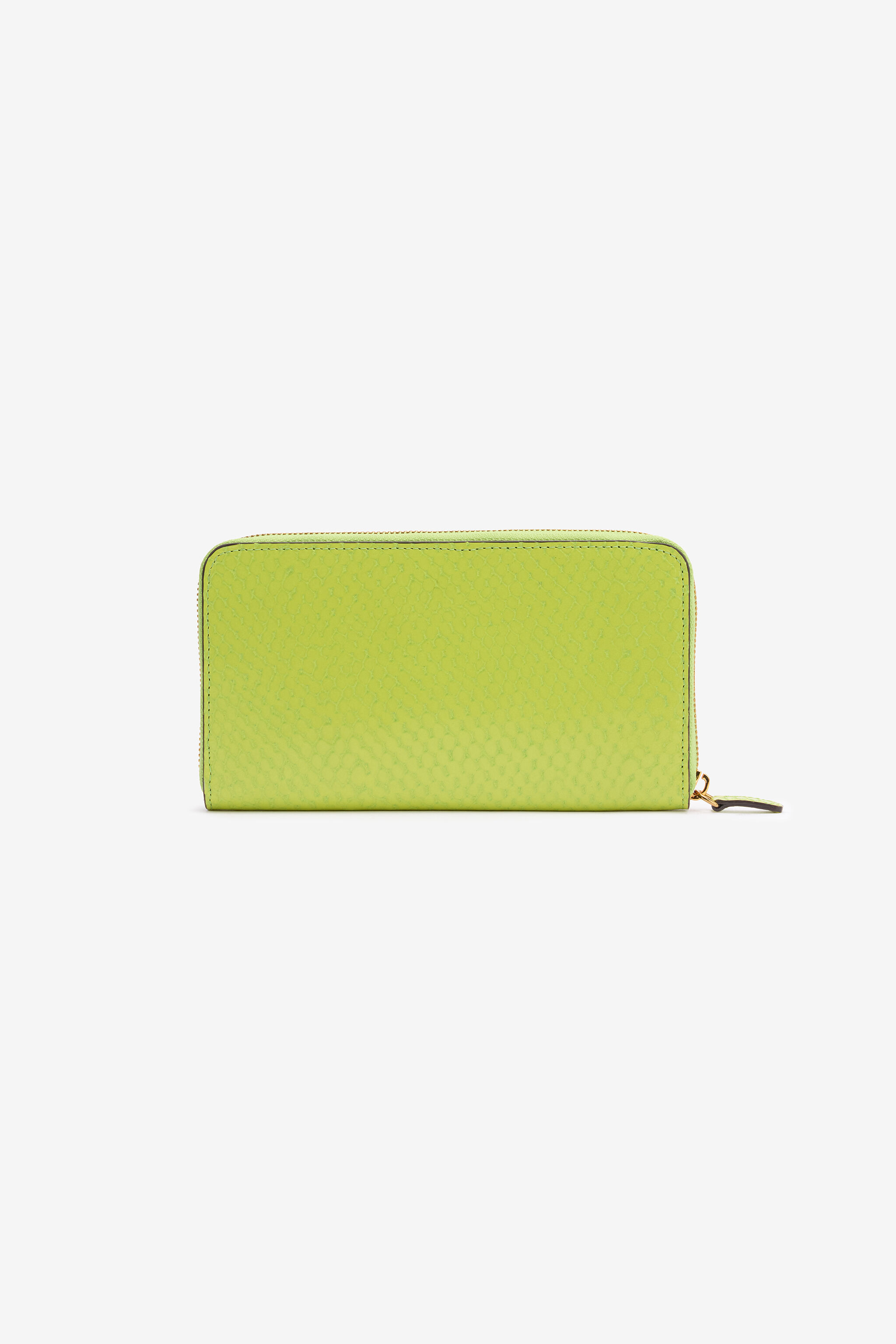 RC Cartera efecto serpiente con logotipo Verde claro TKA006-PZV98