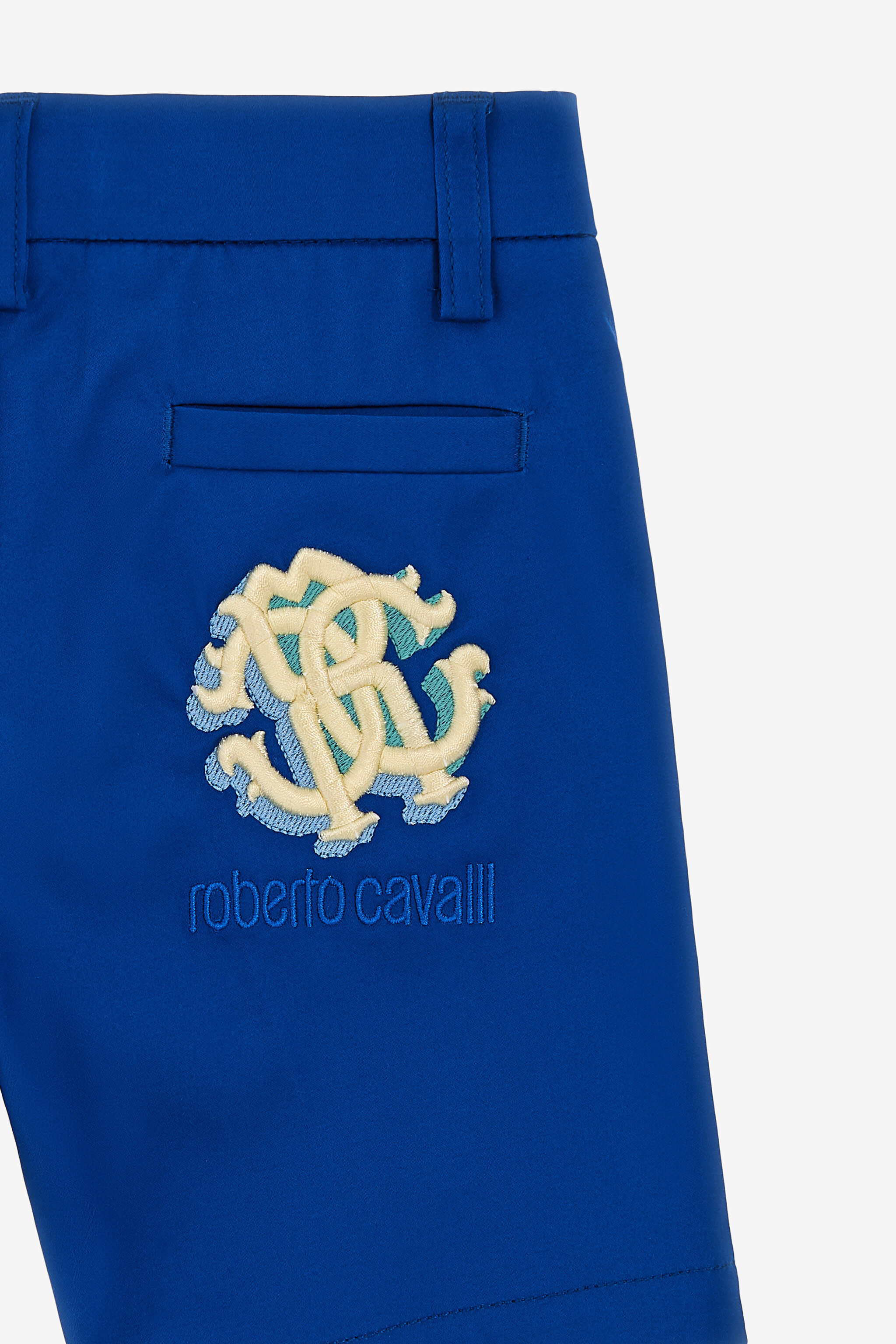 JU Shorts con Logo Blu SJT207-RN012