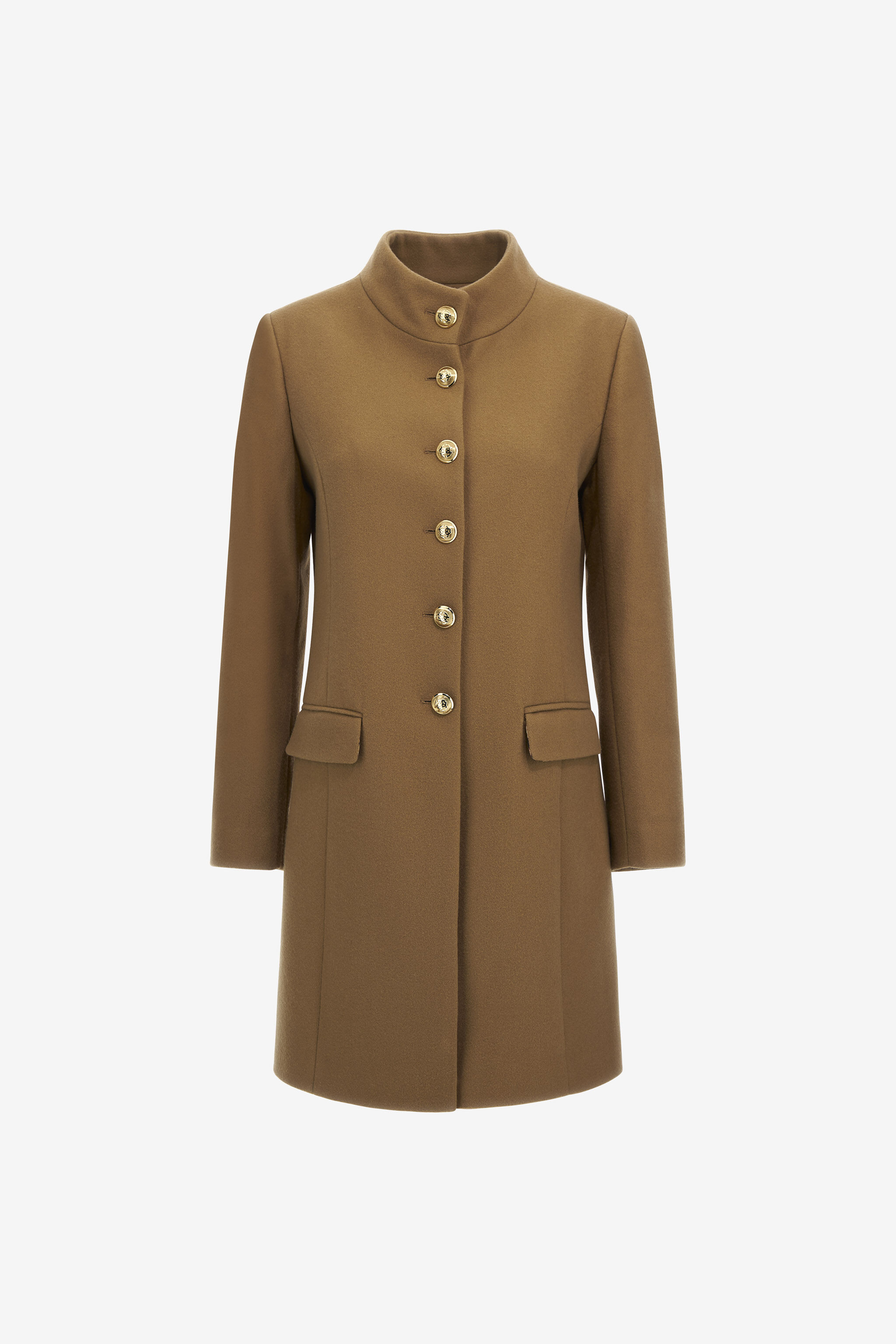 RC Single-Breasted Coat Light Brown JST40N-MQO38