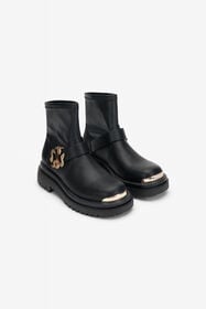 JC Black Ankle Boots BLACK VFS132-VF660