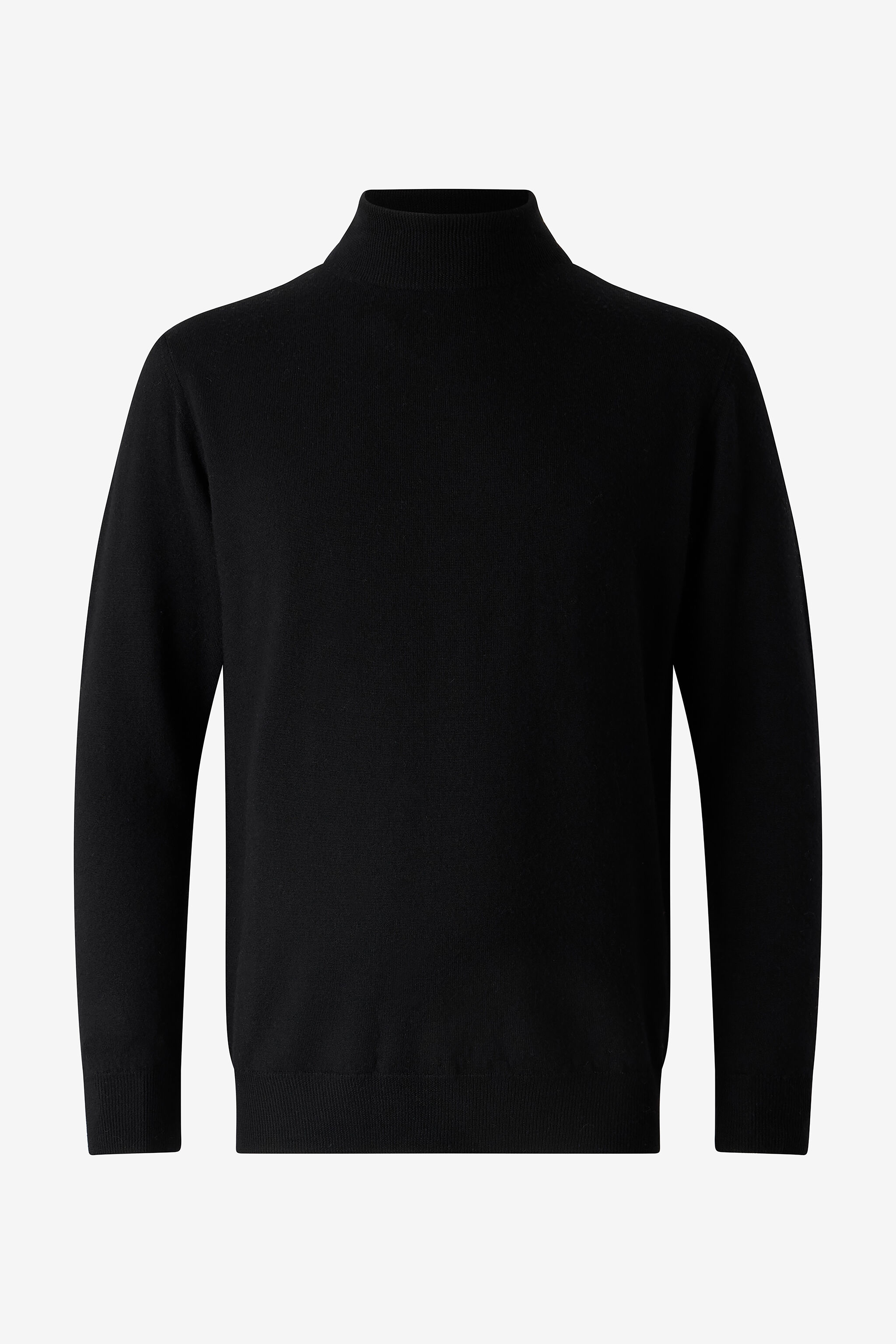 RC Jersey De Lana Con Cuello Alto Negro POM60E-MQ001