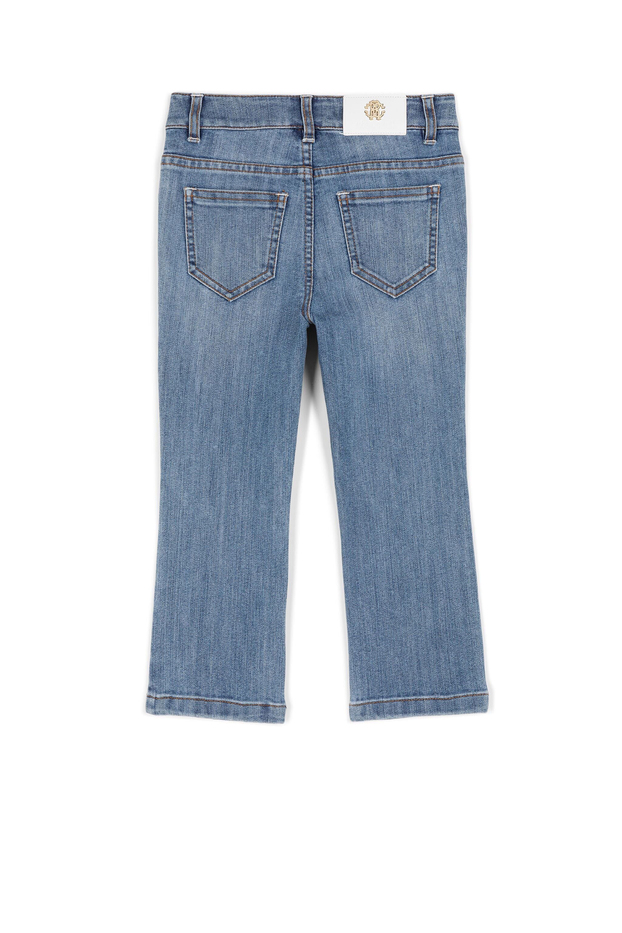 JU Crystal-Embellished Logo Jeans Dark blue KJJ200-DS029