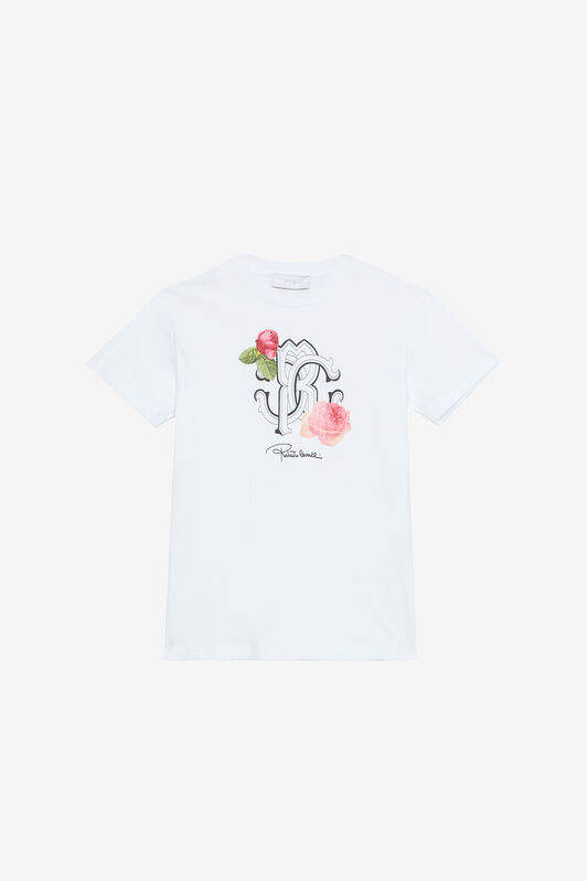 JU T-Shirt With RC Monogram White UJT62K-JD001