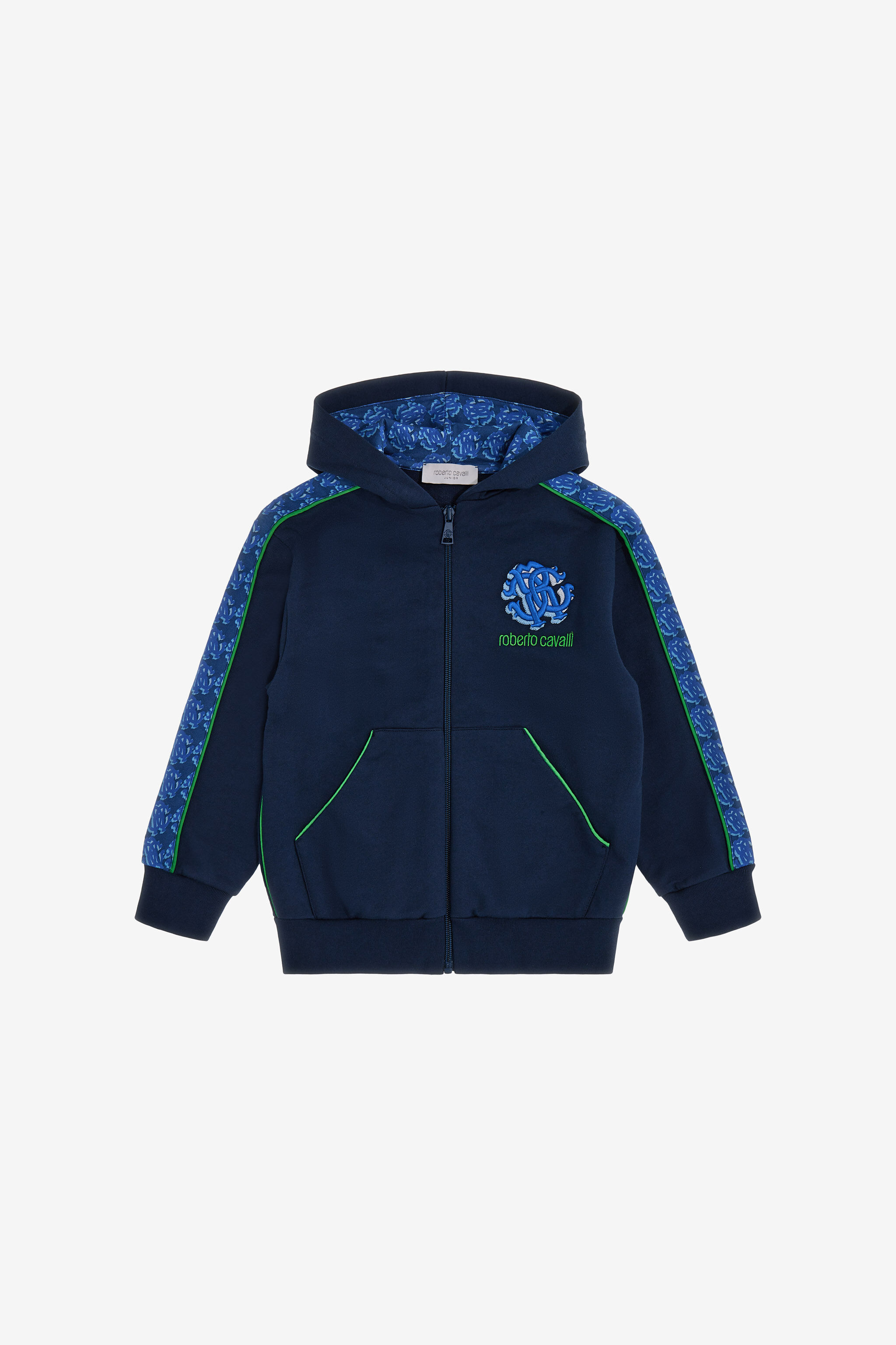 JU Felpa con logo Blu SJT926-CF050