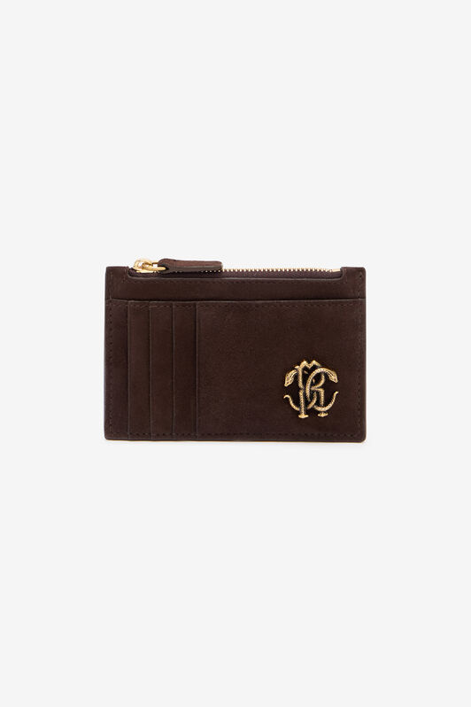 RC Suede Leather Coin Purse Brown VKA003-PC002