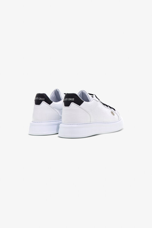 RC Sneakers en cuir avec logo WHITE/BLACK OOS00A-PZ966