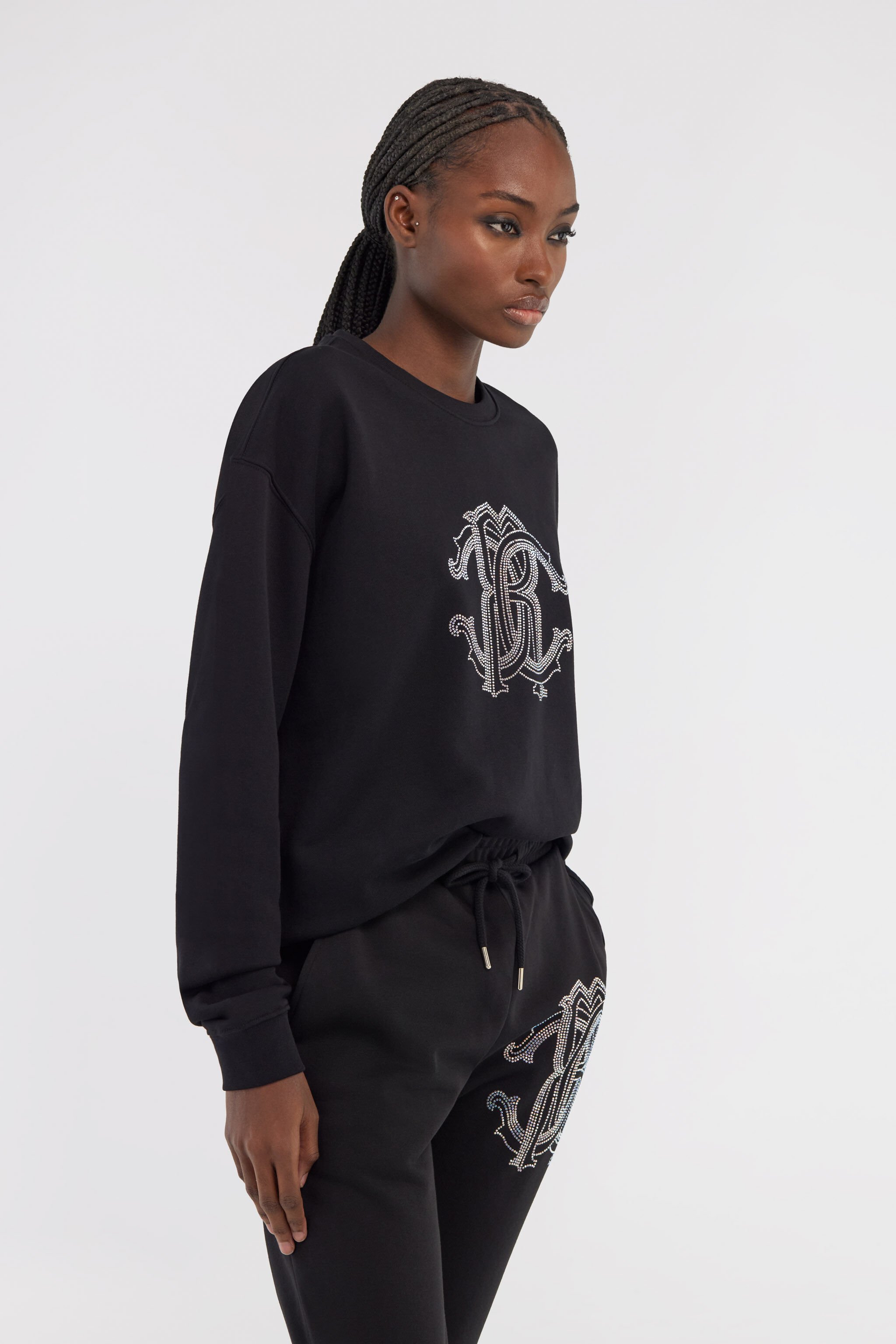 RC Sweatshirt with Monogram RC Black NOT67A-CF052