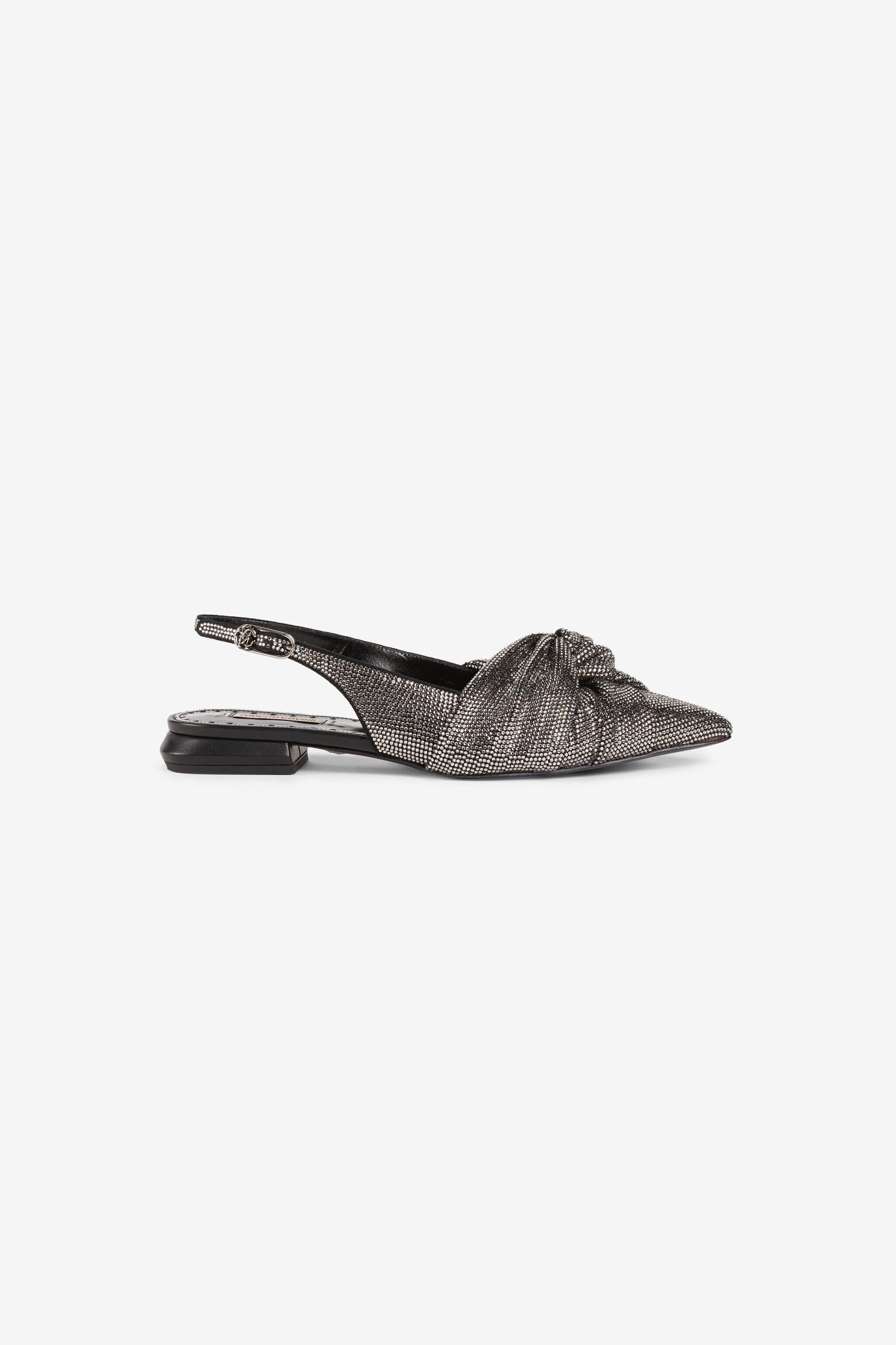 RC Le Pettegole Crystal-Embellished Slingback Pumps Silver QWS010-PCS01