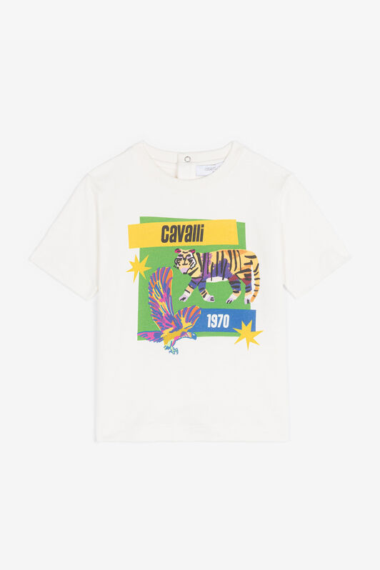 JU Logo-Print Cotton T-shirt JU Logo-Print Cotton T-shirt White RJT60B-JD001