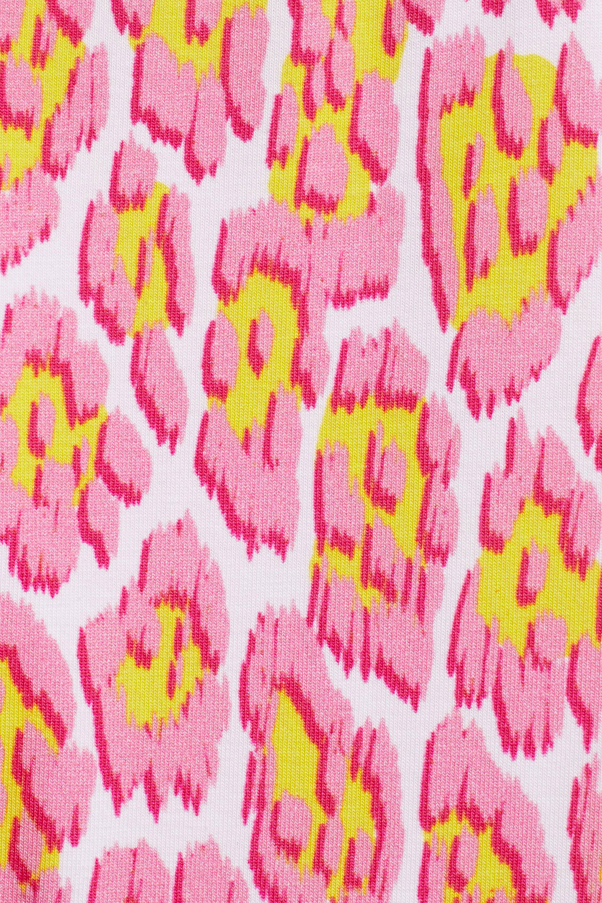 JU Jersey-Leggings mit Animalier-Print PINK/YELLOW IJT231-JFQ82