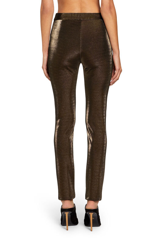 RC Lurex skinny trousers GOLD/BLACK KQT224-JE055