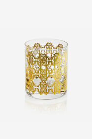 ${brand} Monogram Allover Gold 2 Glasses Set ${colorDescription} ${masterID}