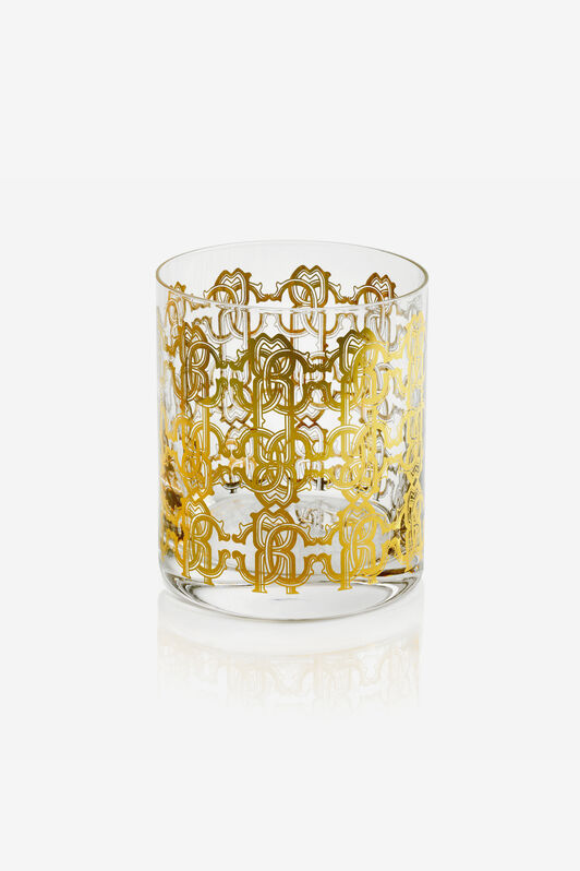 HO MONOGRAM ALLOVER GOLD 2 GLASSES SET Or RALA05-IA010