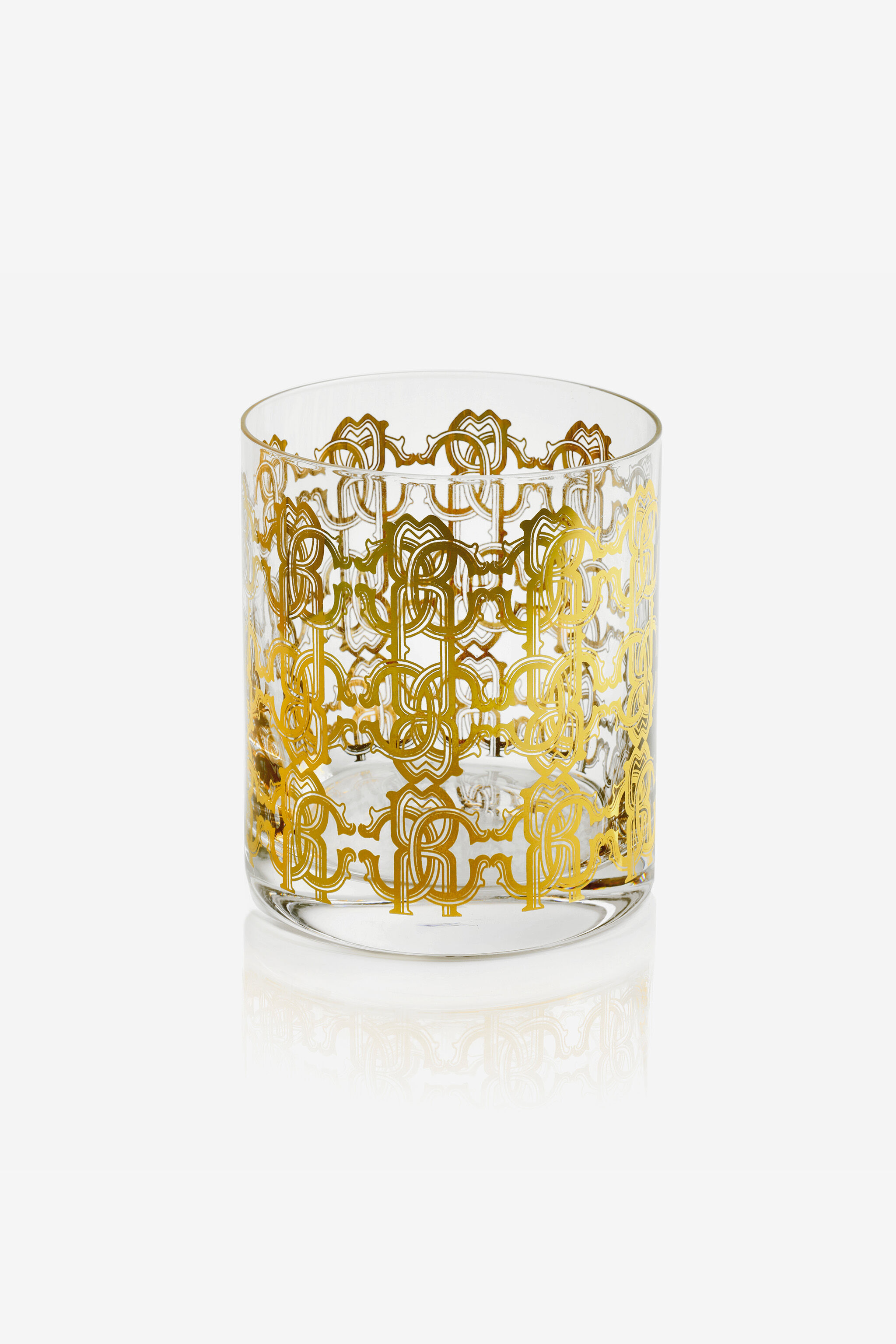 HO MONOGRAM ALLOVER GOLD 2 GLASSES SET Or RALA05-IA010