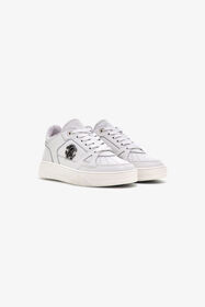 ${brand} White Leather Sneaker With RC Monogram ${colorDescription} ${masterID}