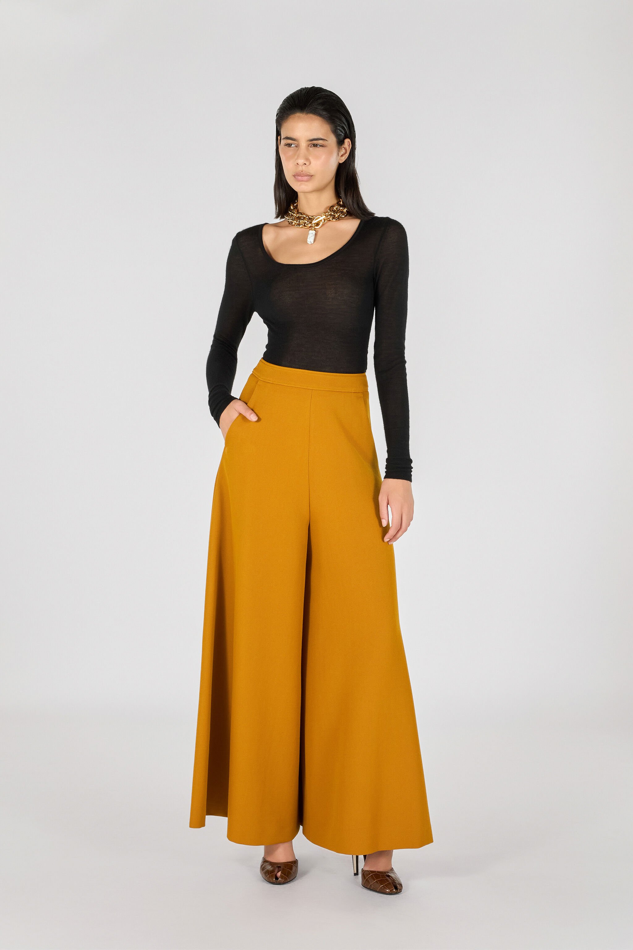 RC Pantalón Holgado Amarillo TWT202-WP059