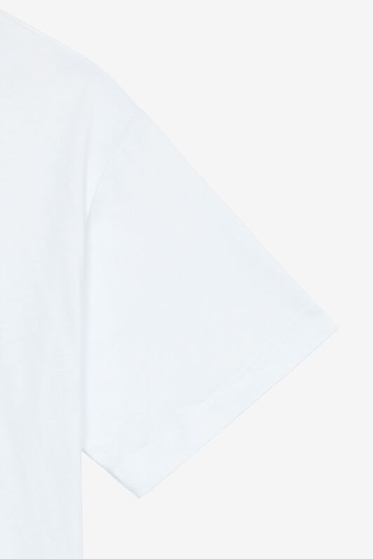 JU T-Shirt Stampa Zebra Con Monogram RC E Logo Bianco UJT60A-JD001